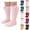 Hot Pink, variant on Mgmyaa Kids Pure Cotton Knee High Socks Ruffle Bow Tube Socks for Toddler Girls Spring Fall Dance Casual Long Stockings