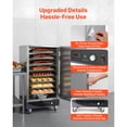thumbnail image 6 of KFFKFF Electric Hot Box Food Warmer, 8-Tier Commercial Warming Cabinet with Water Tray, Single-Door Design and Adjustable Shelves, Stainless Steel Food Warmer for Restaurants, Kitchens, Pizza, 6 of 9