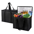 thumbnail image 1 of Bolsas aislantes para compras de comestibles musbus XL-Large, paquete de 2, negras, 1 of 6