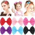 thumbnail image 1 of GFDYREE 40 Pcs Mini Grosgrain Ribbon Dots Bow Flowers Wedding Decoration s-u Pick (Mix), 1 of 2