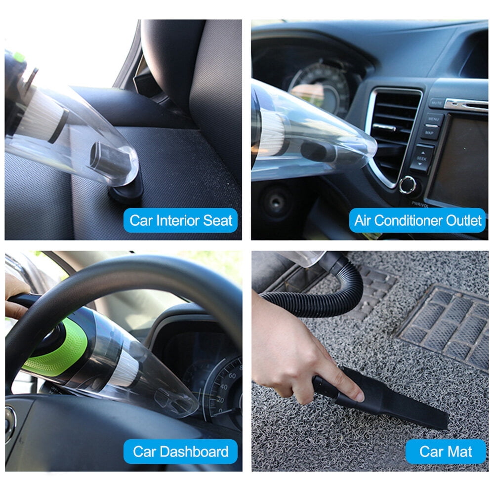 Car Wireless Vacuum Cleaner Cordless Wet/Dry 120W 4000Pa Suction Hand-held Vacuum Cleaner Portable Home and Auto Dual-use