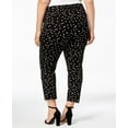 thumbnail image 2 of Alfani Plus Size Printed Skinny Pants Pop Dot 18W, 2 of 3