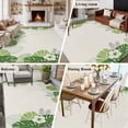 thumbnail image 5 of Palm Leaves Area Rugs 5'x8', Washable Small Throw Rugs for Classroom Bedroom, Farmhouse Summer Tropical Leaf Flowers Indoor Outdoor Rug Non-Slip Low Pile Carpet Runner Reversible Floor Mats, 5 of 8
