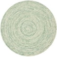 thumbnail image 2 of SAFAVIEH Ikat Hannan Geometric Circles Wool Area Rug, Ivory/Blue, 6' x 6' Round, 2 of 4