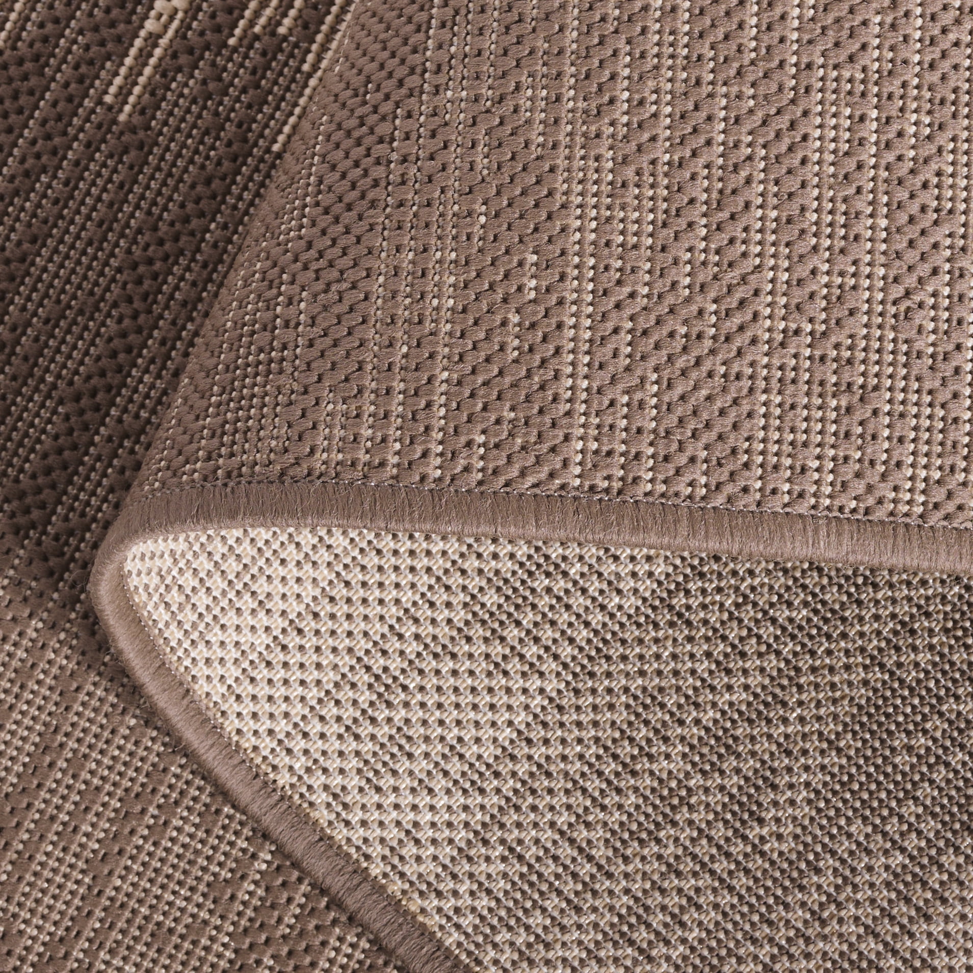 SAFAVIEH Courtyard Alexa Striped Indoor/Outdoor Area Rug, Beige/Brown, 5'3" x 7'7"