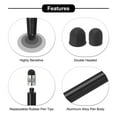 thumbnail image 4 of 2uds Óptica Punta Lápices para Táctil Pantallas con 4 Extra Puntas Capacitivo Óptica Punta Universal Tableta Lápiz Sensibilidad Precisión, Negro Plata, 4 of 7