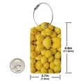 thumbnail image 4 of Disketp 1 Luggage Tag For Suitcase,Ripe Yellow Lemon Leather Baggage Tag With Stainless Steel Loop Privacy Cover For Women Men Girls, 4 of 5