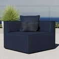 thumbnail image 3 of Modway Saybrook Outdoor Patio Upholstered Sectional Sofa Corner Chair in Navy, 3 of 8
