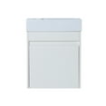 thumbnail image 5 of Topcobe Bathroom Vanity Set, Wall Mounted Cabinet with Top for Bathroom, 18x10 in, White Straight Grain, 5 of 8