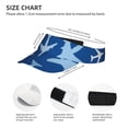 thumbnail image 3 of Rocae Airplanes in the Sky for Sport Sun Visor Hats Adjustable Empty Top Baseball Cap Cotton Ball Caps for Women and Men, 3 of 7