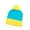 3, variant on Stylish Winter Hat With Contrast Color Design And Lovely Pompoms Acrylic Yarn Unisex Pullover Hat for Festival Event