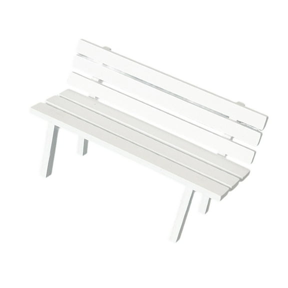 Miniature Recliner Chair Outdoor Bench Furniture Model with Backrest Design for Micro Landscape Decoration