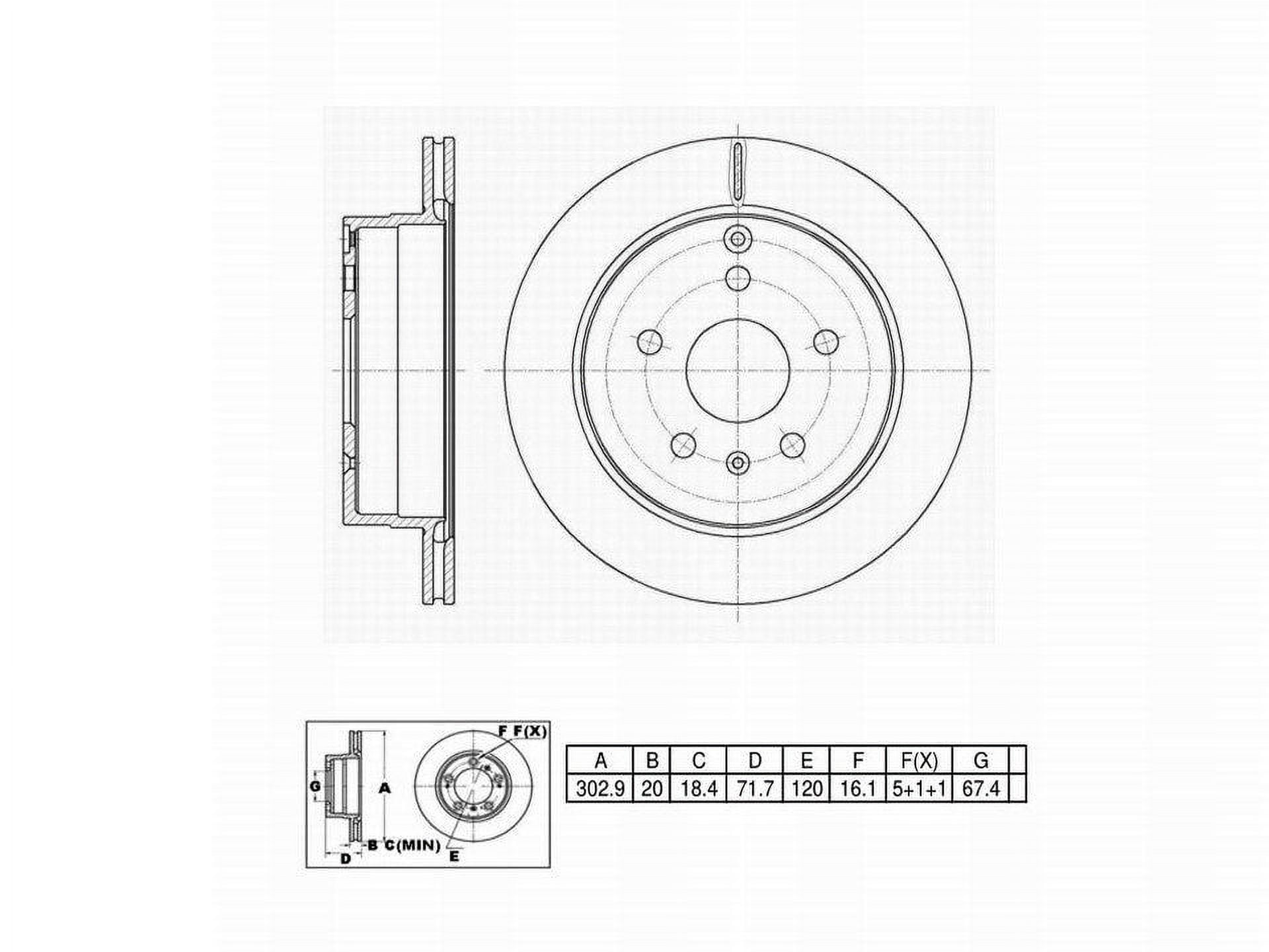 UltraHC Coated High Carbon Brake Rotor, Rear UR003181, Chevrolet Equinox 2017-2010