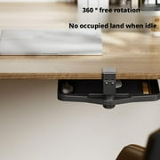 Adjustable Mouse Pad Stand with Storage, Clamp-On Design for Desk Organization