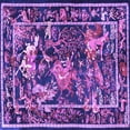 thumbnail image 1 of Ahgly Company Indoor Square Persian Purple Traditional Area Rugs, 3' Square, 1 of 4