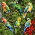 thumbnail image 3 of Parrots Decorative Wooden Clip-on Ornaments of 6 by G. Debrekht - Christmas Decor - 8090013C-S6, 3 of 11