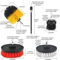 thumbnail image 2 of Shieldpro 45 Piece Drill Brush Attachment Set All Purpose Power Clean Scrubber Brush Scrub Pads & Sponge With Extend Long Attachment For Bathroom Kitchen Grout Tub Tile Corners Auto, 2 of 5