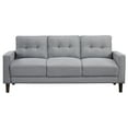 thumbnail image 3 of Bowen 3-piece Upholstered Track Arm Tufted Sofa Set Grey, 3 of 15