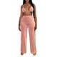 thumbnail image 3 of SAYOO Ropa de mujer de 3 piezas, blusa común, sujetador de tirantes, pantalones SAYOO moda, 3 of 5