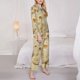 thumbnail image 3 of Balery Taco Tortillas Conjunto de Pijama con Estampado para Mujer, Conjunto de Dos Piezas con Manga Larga, Ropa de Dormir Suave con Bolsillos, Pijamas Cómodos-Medium, 3 of 7