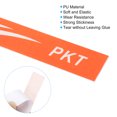 thumbnail image 4 of Unique Bargains 9.8'x0.7' Badminton Racket Head PU Protector Sticker Racquet Guard Tape, Orange 4 Pack, 4 of 6