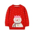 thumbnail image 2 of Cethrio Kids Girls Sweatshirts, Long Sleeve Cotton Printed Casual Spring Fall Tops Red Size 6 T, 2 of 6