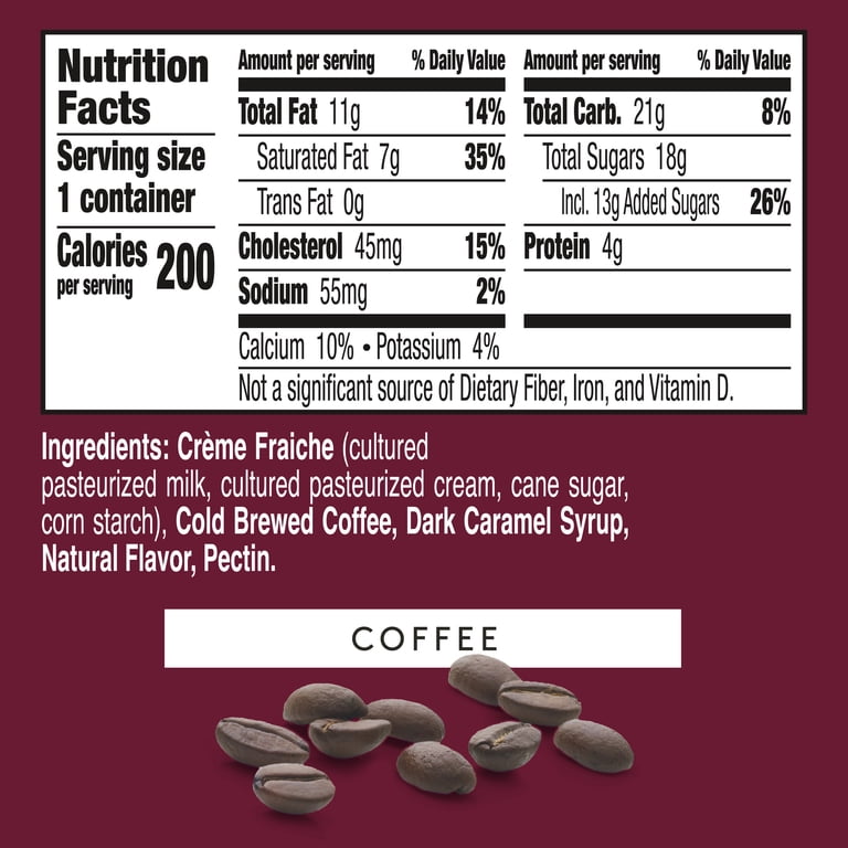 Haagen Dazs Cultured Cream Yogurt Style Snack, Coffee, 4 oz Cup