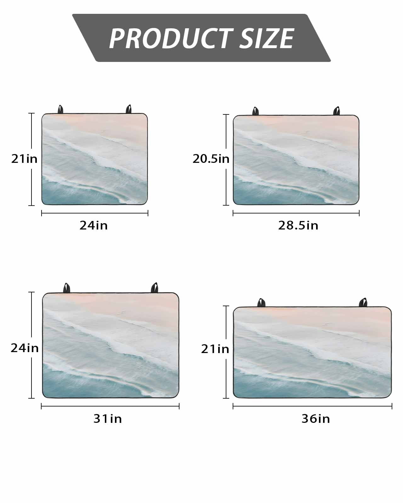 Stove Top Covers for Electric Stove, Beach Coastal Glass Stovetop Cover Protector, Blue Nautical Summer Ocean Seaside Induction Cooktop Protector Oven Mat for Kitchen Countertop 24"x21"