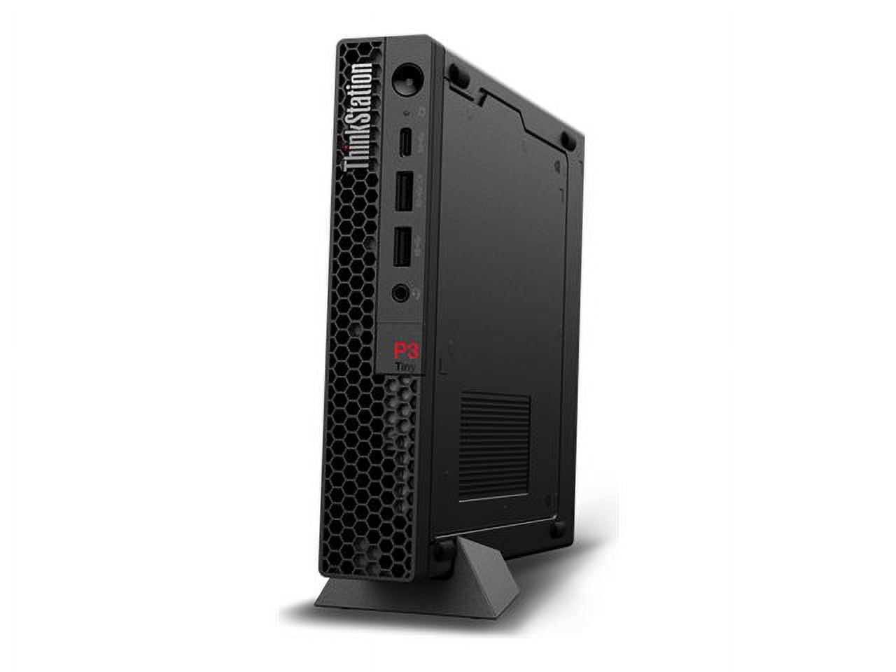 Lenovo ThinkStation P3 30H0 - Tiny 1 x Core i9 13900 / up to 5.6 GHz - vPro Enterprise - RAM 64 GB - SSD 2 TB - TCG Opal Encryption, NVMe, Performance - T1000 - Gigabit Ethernet, IEEE 802.11ax (Wi-Fi 6E) - Win 11 Pro - monitor: none - keyboard: US - black - Lenovo TopSeller - with 3 Years Lenovo Premier Support