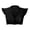 Black, variant on Y2k Button Up Shirt Women Short Sleeve V Neck Cropped Blouse Slim Fitted Collared Top Cute Preppy Tops Pink M
