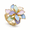 Spring Color - Gold, variant on 3D Layered Enamel Flower Ring Geometric Hollow Out Floral Statement Rings Hypoallergenic Elastic Memory Metal Adjustable Finger Band Fashion Jewelry for Women Daily Party Wear