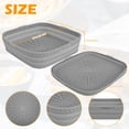 thumbnail image 4 of MesaSe 2 Pcs Pot en Silicone pour Friteuse à Air Chaud Doublure de Friteuse à Air Réutilisable Panier de Friteuse à Air Rectangulaire Poêle de Friteuse à Air Antiadhésive Plateau de Cuisson en Silicone pour Friteuse à Air Résistant à la Chaleur Accessoires pour Friteuse à Air pour 8 Qt A, 4 of 10