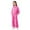 Hot Pink, variant on Matching Kids Outfits Long Sleeve Girls Clothes 10-12 Outfits under $21 Children's Turn-Down Collar Button-Up Top With Elastic Waist And Pockets And Pants Set
