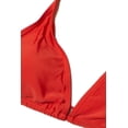 thumbnail image 3 of Ragstock Bright Red Triangle Bikini Top, 3 of 4
