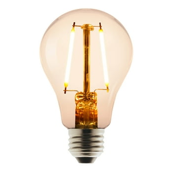 Better Homes & Gardens LED Vintage Style Light Bulb, A15 25 Watts Amber Classic Filament, Medium Base, Dimmable, 2 Pack