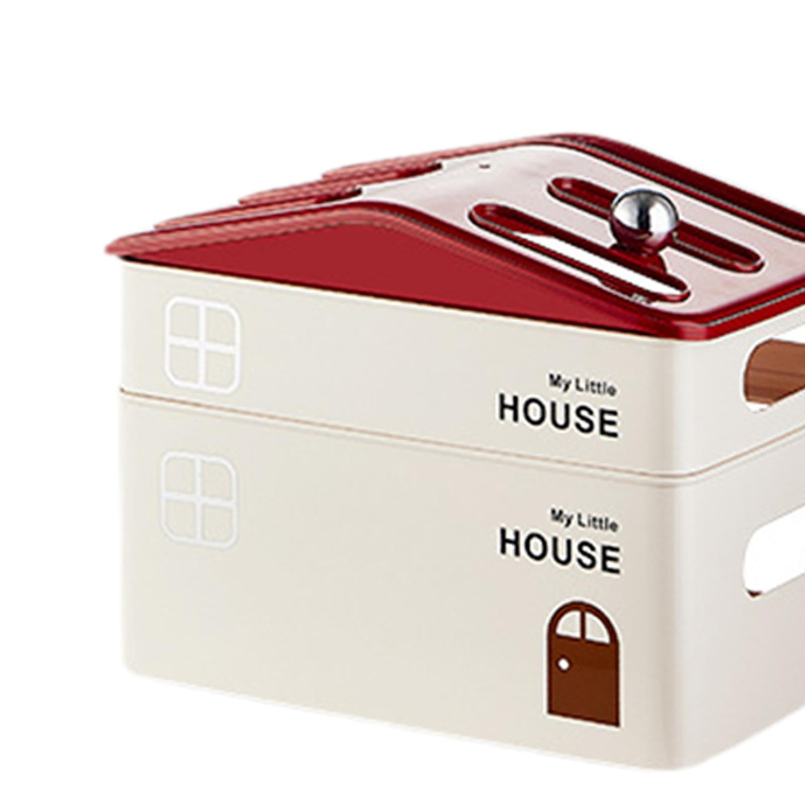 Fiocias Durable Router Storage Box Cord Organizer Cable Management Rack Modern Dustproof Double Layer