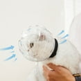 thumbnail image 4 of <p>Cat Muzzle, Cat Hood Lightweight Breathable Prevent Biting  For Grooming For Kitten</p>, 4 of 7