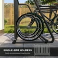 thumbnail image 4 of Soozier Single-Sided Bike Rack Stand with 3-Bike Capacity, Black, 4 of 10