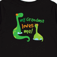 thumbnail image 4 of Inktastic Grandma Loves Me Grandchild Dinosaur Boys Long Sleeve Toddler T-Shirt, 4 of 5
