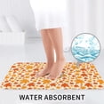 thumbnail image 6 of Bathroom Rugs Sets 3 Piece - Autumn Red and Orange Maple Leaves Absorbent Non Slip Bath Mats, U-Shape Toilet Lid Cover, Contour Mat, Soft Washable Shower Mats Bath Rug Mat for Bathroom Tub Toilet, 6 of 7