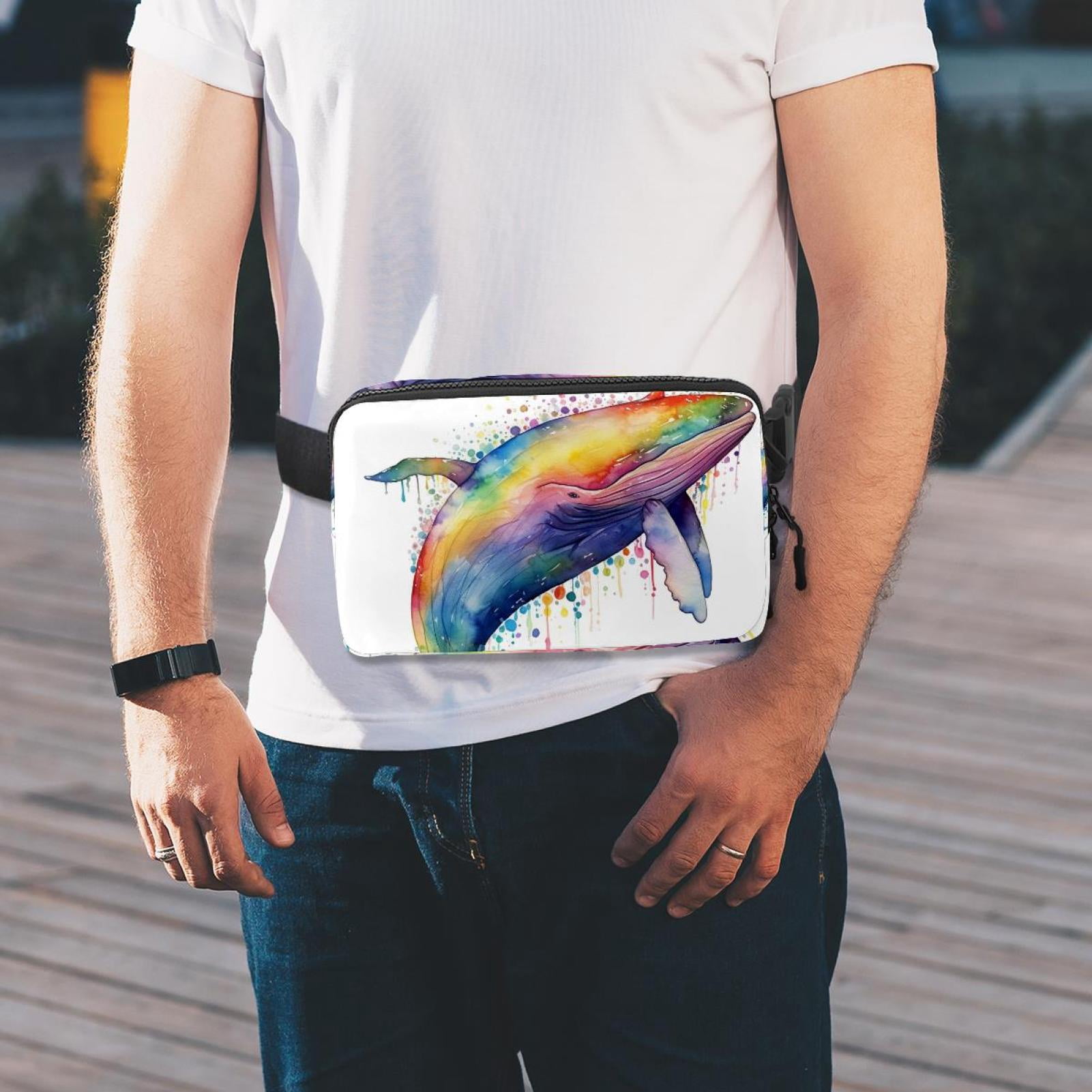 Whale Lightweight Adjustable Waist Pack with Extension Strap - Unisex Running Belt Fanny Pack