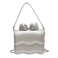 thumbnail image 2 of Bolso bandolera para mujer, bandolera con correa desmontable, elegante bolso de cadena, bolso de mano para mujer Mini Argenta, 2 of 9