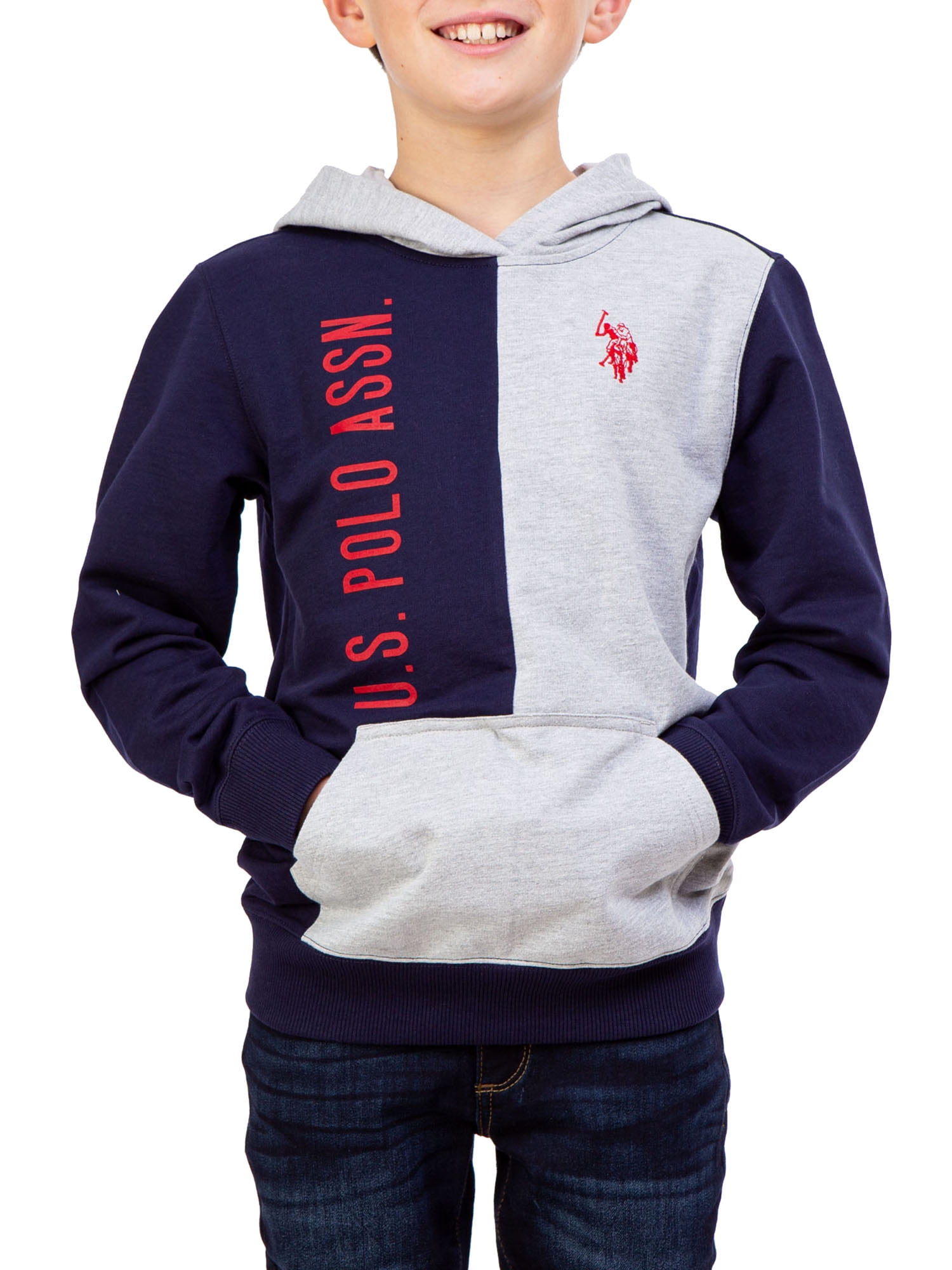 U.S. Polo Assn. Boys Colorblock Hoodie, Sizes 4-18
