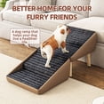 thumbnail image 3 of YIYADO 2-in-1 Foldable Pet Steps Ottoman, Wooden Non-Slip Dog Stairs Ramp for Couch Bed, Height Adjustable Climbing Ladder, 3 of 6