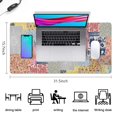 thumbnail image 5 of Long Mouse Pads for Desk,Pioneer Flower Floral Print Pattern Desk Mats on Top Of Desks, Desk Mouse Pad Extra Large with 3mm Non-Slip Base and Stitched Edge for Gaming,Office,Work,Home 31.5"x15.7", 5 of 6