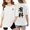 White, variant on Little Girl Short Sleeve Tee Shirt You Liao Printed Cotton Casual Crewneck Letter Graphic Tops T-Shirts 3-14 Years
