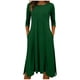 thumbnail image 1 of Vestido Largo de Manga Larga para las Mujeres Color Sólido Camisa de Noche de Ternera, Suelto Vestido de Sueño Casual para el Salón de Casa, 1 of 5