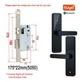 thumbnail image 2 of K7 Pro Biometric Fingerprint Door Lock Black Smart Lock Tuya App Remote Unlocking Password Keyless Lock Electronic Door Lock ,Smart and Convenient, 2 of 7