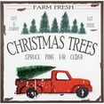 thumbnail image 5 of Fraser Hill Farm Farmhouse Christmas 5-Piece Decorating Kit: Basket-Top Wreath, Joy Blocks, Tree Sign, Truck/Wagon, Reindeer/Snowflake Plaques, 5 of 10
