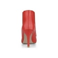 thumbnail image 3 of BLISSFUL STEP Bottes Chelsea à Talon Aiguille à Bout Pointu pour Femmes Rouge 9,5, 3 of 8